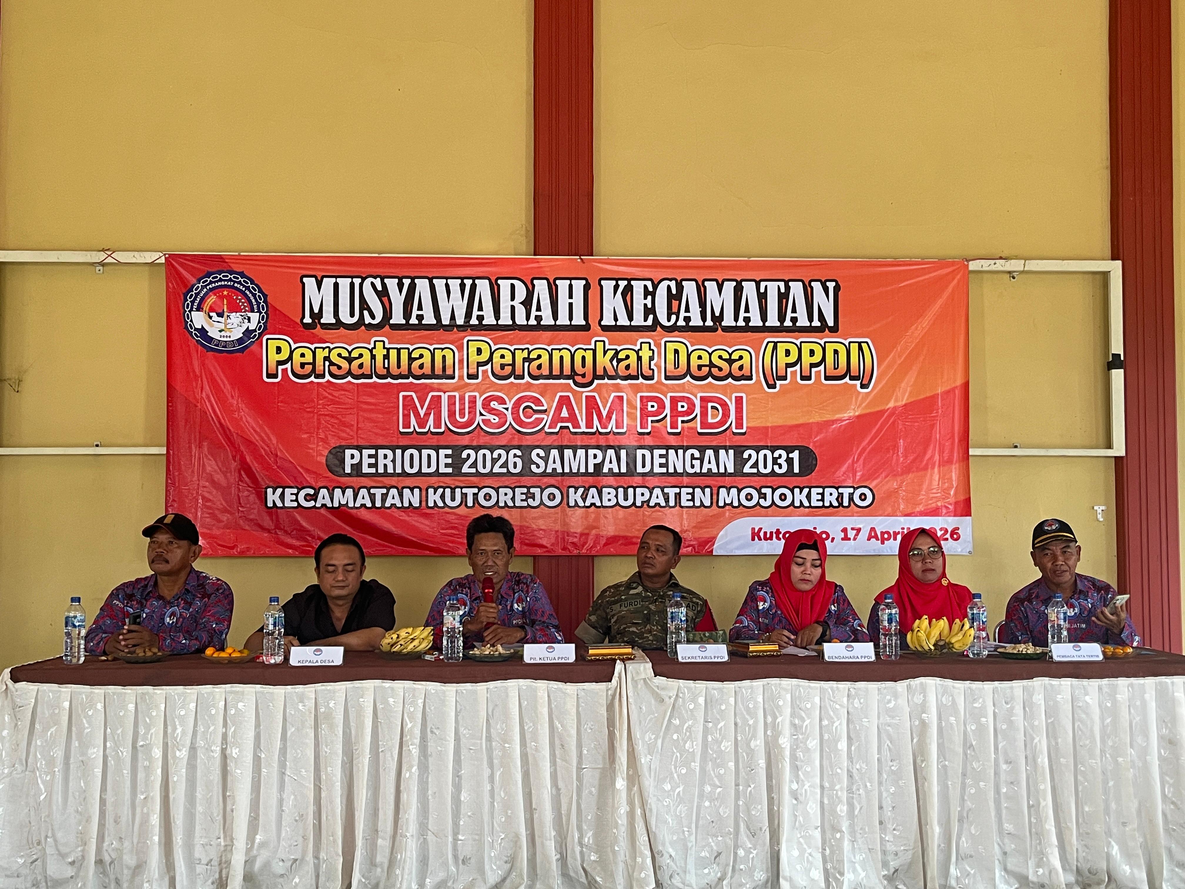 MUSYAWARAH KECAMATAN PPDI RANTING KUTOREJO BERJALAN LANCAR DAN MUFAKAT
